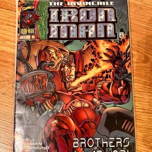 Marvel IRON MAN Comic Loeb Benjamin with Board and Cover. Brothers of Armor!